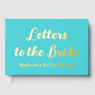 Custom Letters to the Bride Hen Do Bridal Shower Guest Book