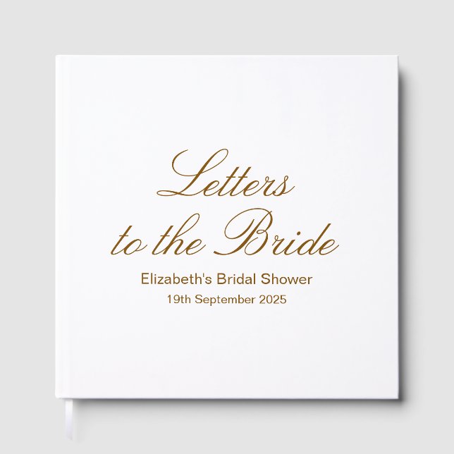 Custom Letters to the Bride Scrapbook, Hen Do Scra Guest Book (Front)