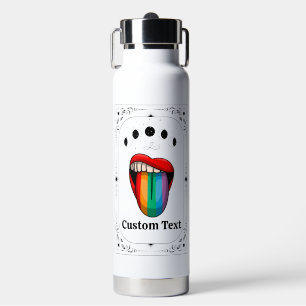 Custom LGBTIA Pride Tarot Rainbow Gay Trans Queer Water Bottle