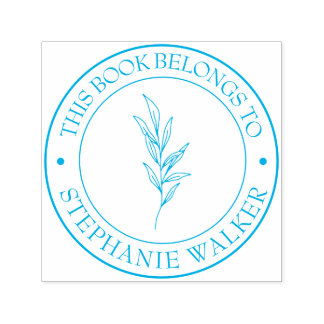 Custom Library Book Stamp - Ex Libris - Bookplate