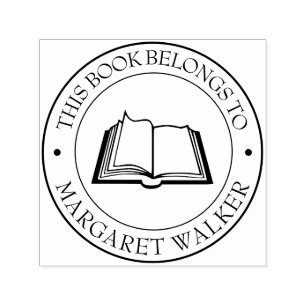 Custom Library Book Stamp - Ex Libris - Bookplate