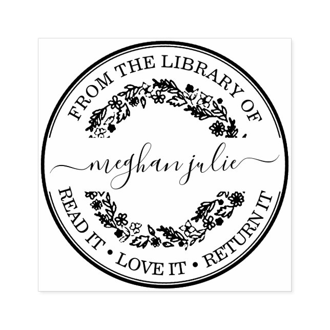 Custom Library Stamp With Proof (Imprint)