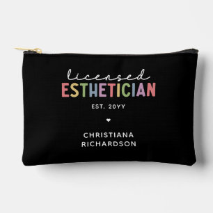 Custom Licensed Aesthetician Cosmetologist Accessory Pouch