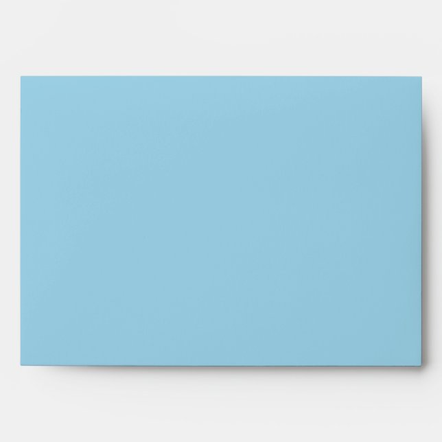 Custom Light Blue Envelope with Return Address (Front)