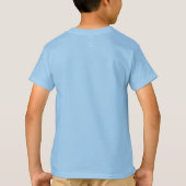 Custom Light Blue Template Add Photo Text Kids T-Shirt (Back)