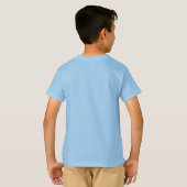Custom Light Blue Template Add Photo Text Kids T-Shirt (Back Full)