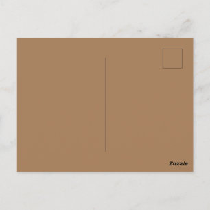 Custom Light Brown Picture-Perfect Standard  Postcard