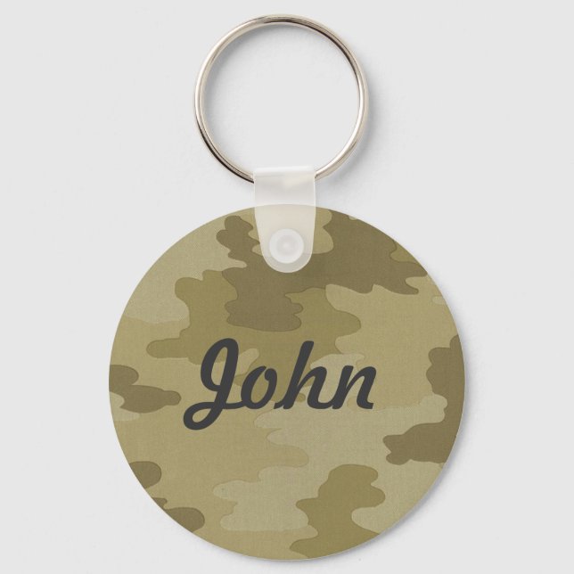Custom Light Camouflage Key Chain (Front)