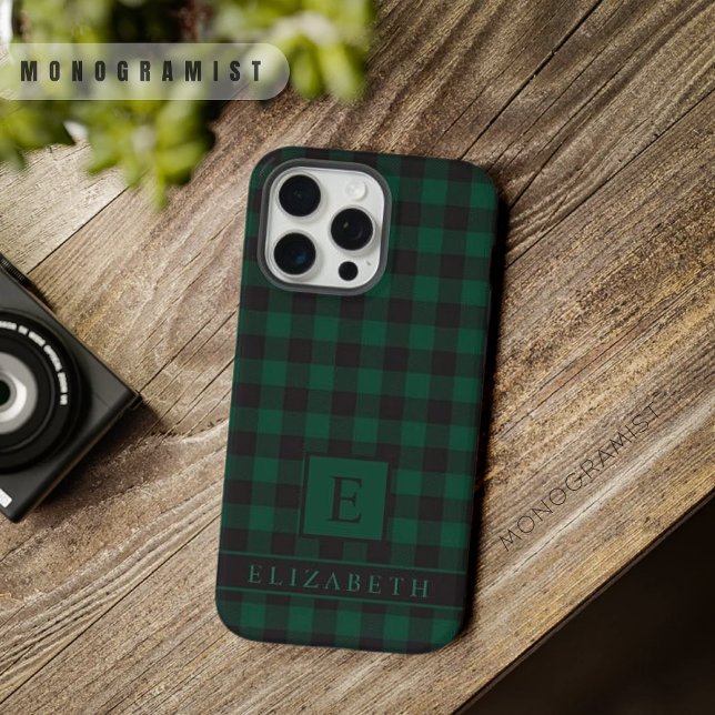 Custom Light Dark Black Green Chequered Pattern iPhone Case (Custom Light Dark Black Green Checkered Pattern iPhone Case
)