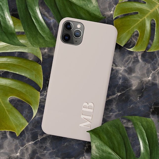 Custom Light Ecru Beige Neutral Natural Cream Case-Mate iPhone Case (Creator Uploaded)