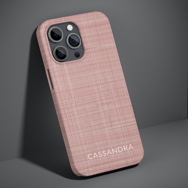 Custom Light Pastel Dusty Rose Blush Pink  Coloure iPhone Case (Creator Uploaded)