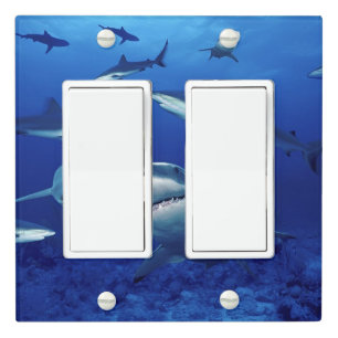 Custom Light Switch Cover-Sharks