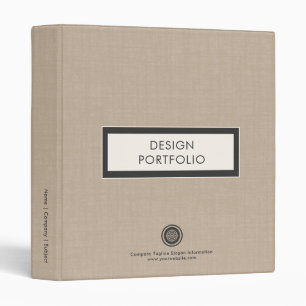Custom Linen Design Portfolio Book Binder