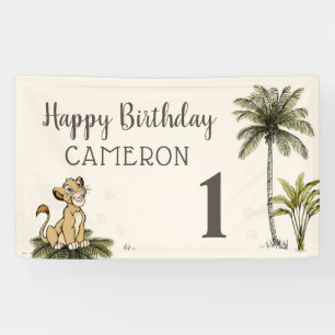 Custom Lion King Birthday Banner