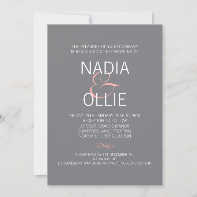 Custom Listing | Wedding Invitation (Front)