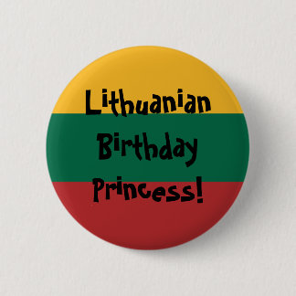 Custom Lithuanian Flag 2 Inch Round Button