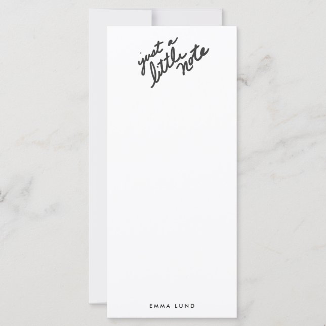Custom Little Note Stationery (Front)