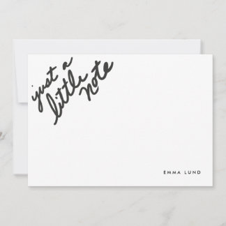 Custom Little Note Stationery Card