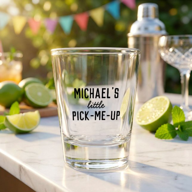  Custom Little Pick-Me-Up Gift Personalized Fun  Shot Glass (Creator Uploaded)