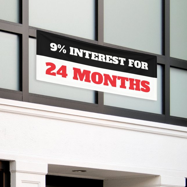 Custom Loan Interest Banner (Outside Building)