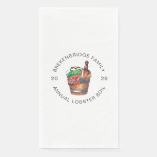 Custom Lobster Boil Annual Summer Party Napkin