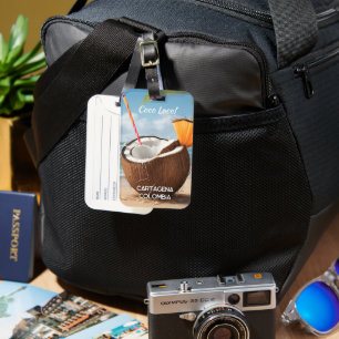 Custom Location Coco Loco Luggage Tag