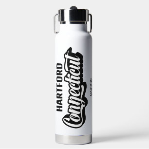 Custom Location & Name Connecticut Water Bottle