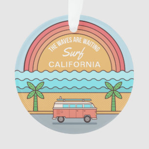 Custom Location Surfer ornament