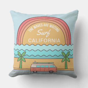 Custom Location Surfer throw pillows