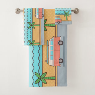 Custom Location Surfer towel set