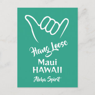 Custom Location, Text & Colour Shaka Postcard