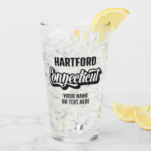 Custom Location & Text Connecticut Glass