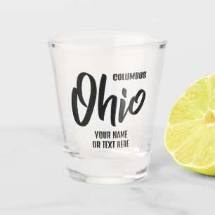 Custom Location & Text Ohio Shot Glass