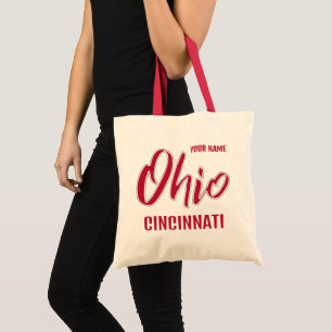 Custom Location & Text Ohio Tote Bag