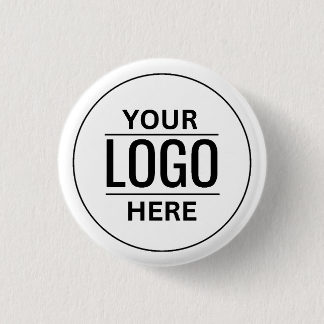 Custom Logo  1 Inch Round Button (Front)