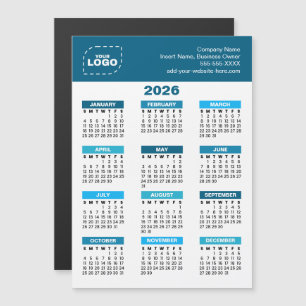 Custom Logo 2026 Calendar Business Magnet
