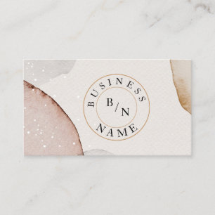 Custom Logo Abstract Minimal Boho Business Card