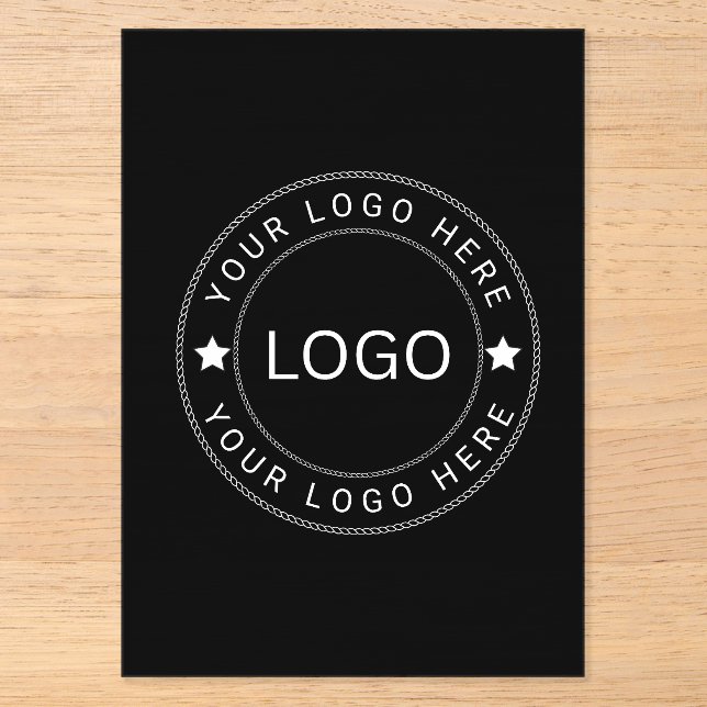 Custom Logo Acrylic Invitations (Front)