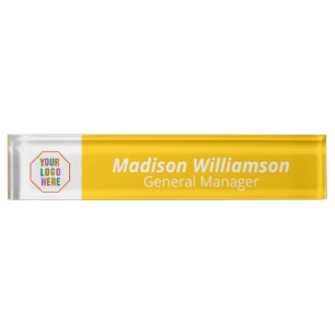 Custom Logo Acrylic Name Plate: Elevate Your Offic Nameplate