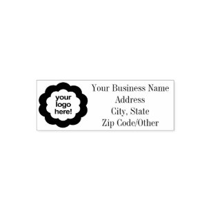 Custom Logo Address Business Multi-Purpose Self-inking Stamp