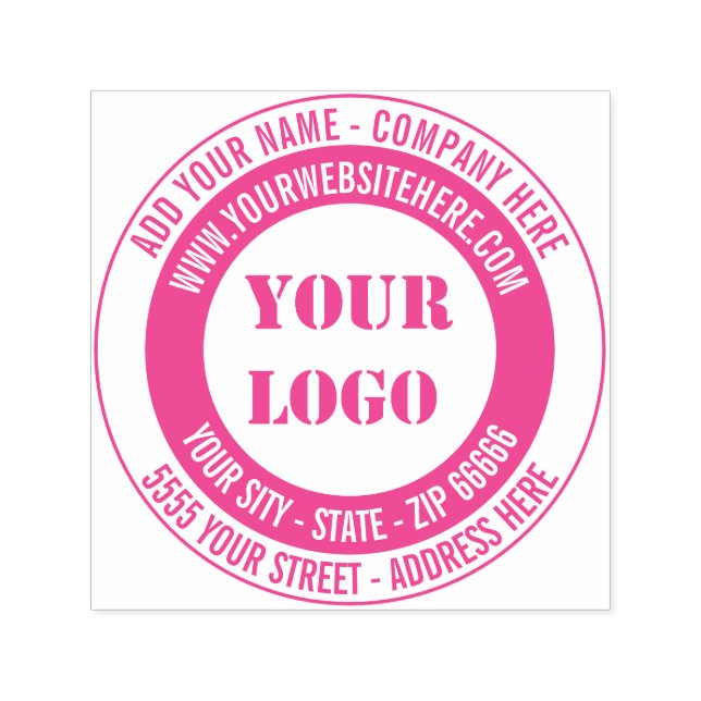 Custom Logo Address Name Website Colours Stamp (Design)