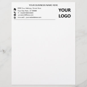 Custom Logo Address Office Business Professional Letterhead