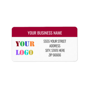 Custom Logo Address Personalized Labels Template