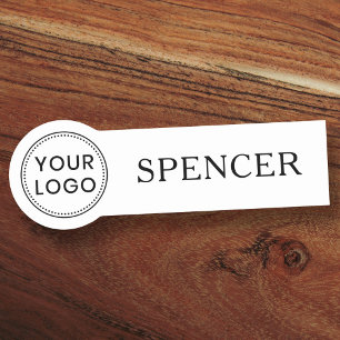 Custom logo and name business employee any color name tag