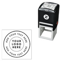 Custom Logo and Personalized Text Round