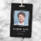 Custom logo and photo black employee name title id