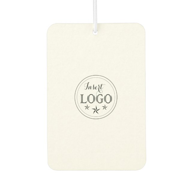 Custom Logo and QR Code Portrait Rectangle Air Freshener (Front)
