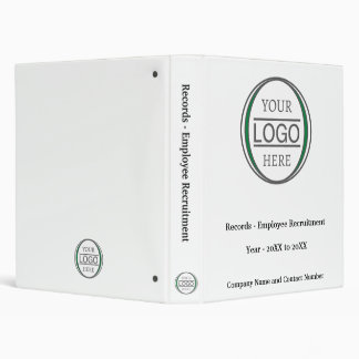 Custom Logo and Text Business Binder Basic