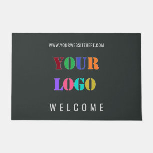 Custom Logo and Text Business Doormat Template