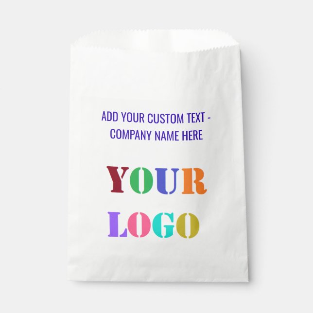 Custom Logo and Text Business Favour Bag Template (Front)